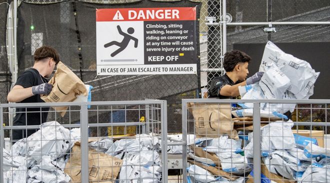 An Amazon fulfillment center