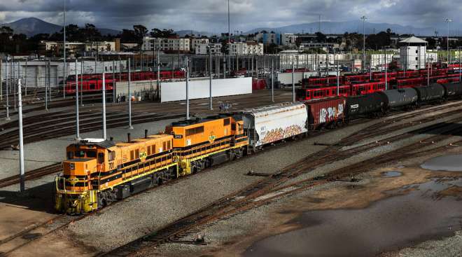 San Diego freight train