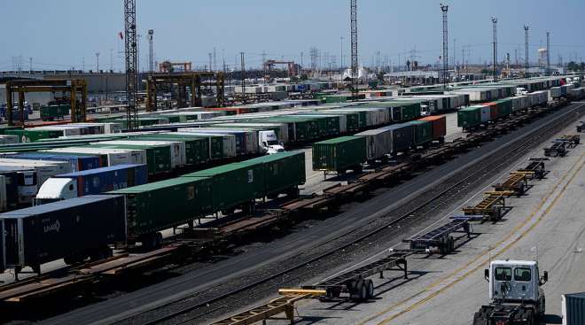 California UP train cars