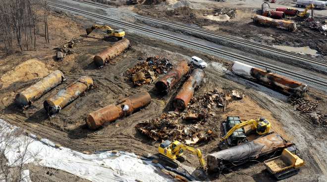 Ohio train derailment cleanup