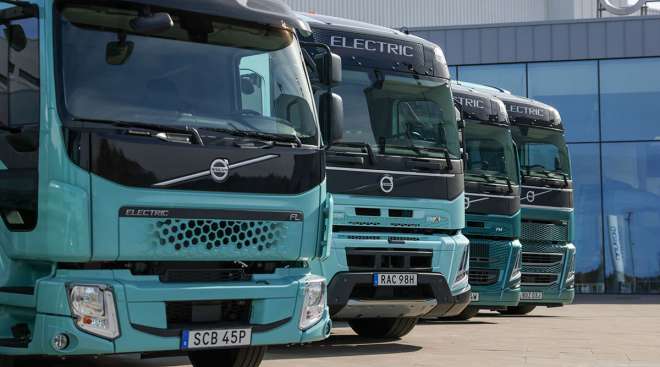 Volvo electric trucks