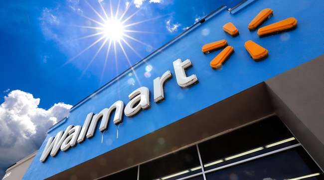 Walmart store sign Walmart store sign